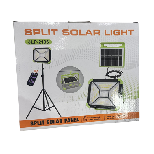 JLP-2192 Split Solar Light with Tripod and Remote - front view