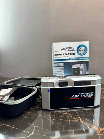 Jump Starter 4-in-1 with Air Compressor 12V - packaging