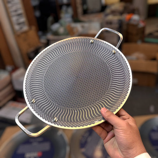Laser Crafted Honeycomb Tawa Non-Stick - front view
