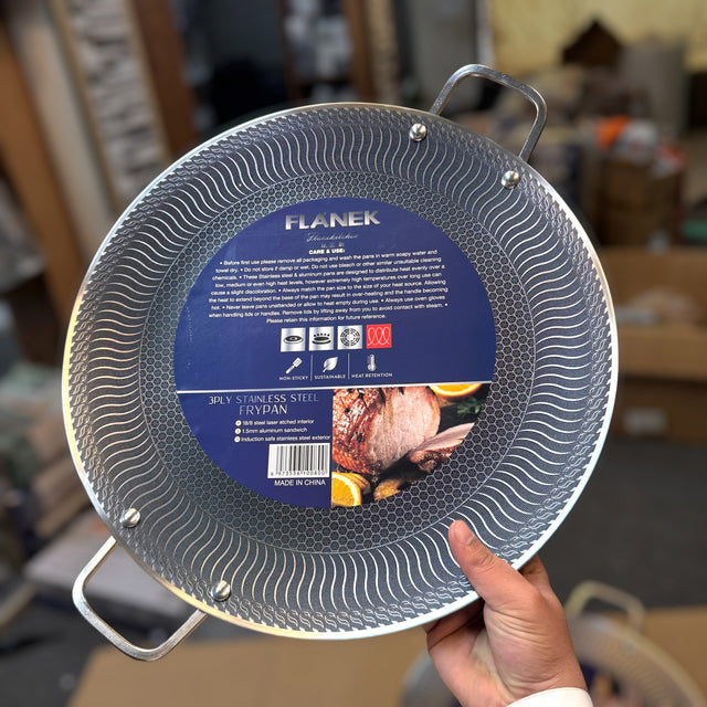 Laser Crafted Honeycomb Tawa Non-Stick - top view