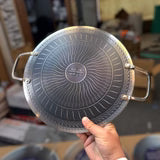 Laser Crafted Honeycomb Tawa Non-Stick - side view