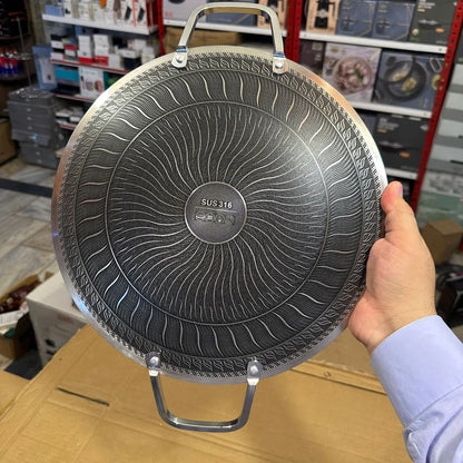Laser Crafted Tawa 15 Inch - close up