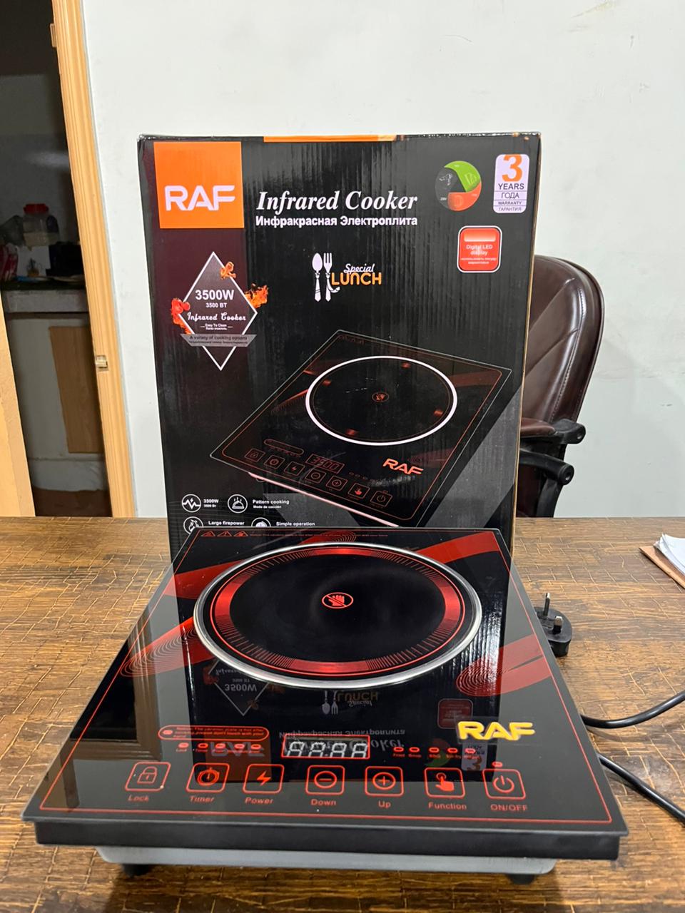 RAF Infrared Cooker 3500W Fast Powerful Cooking - front view