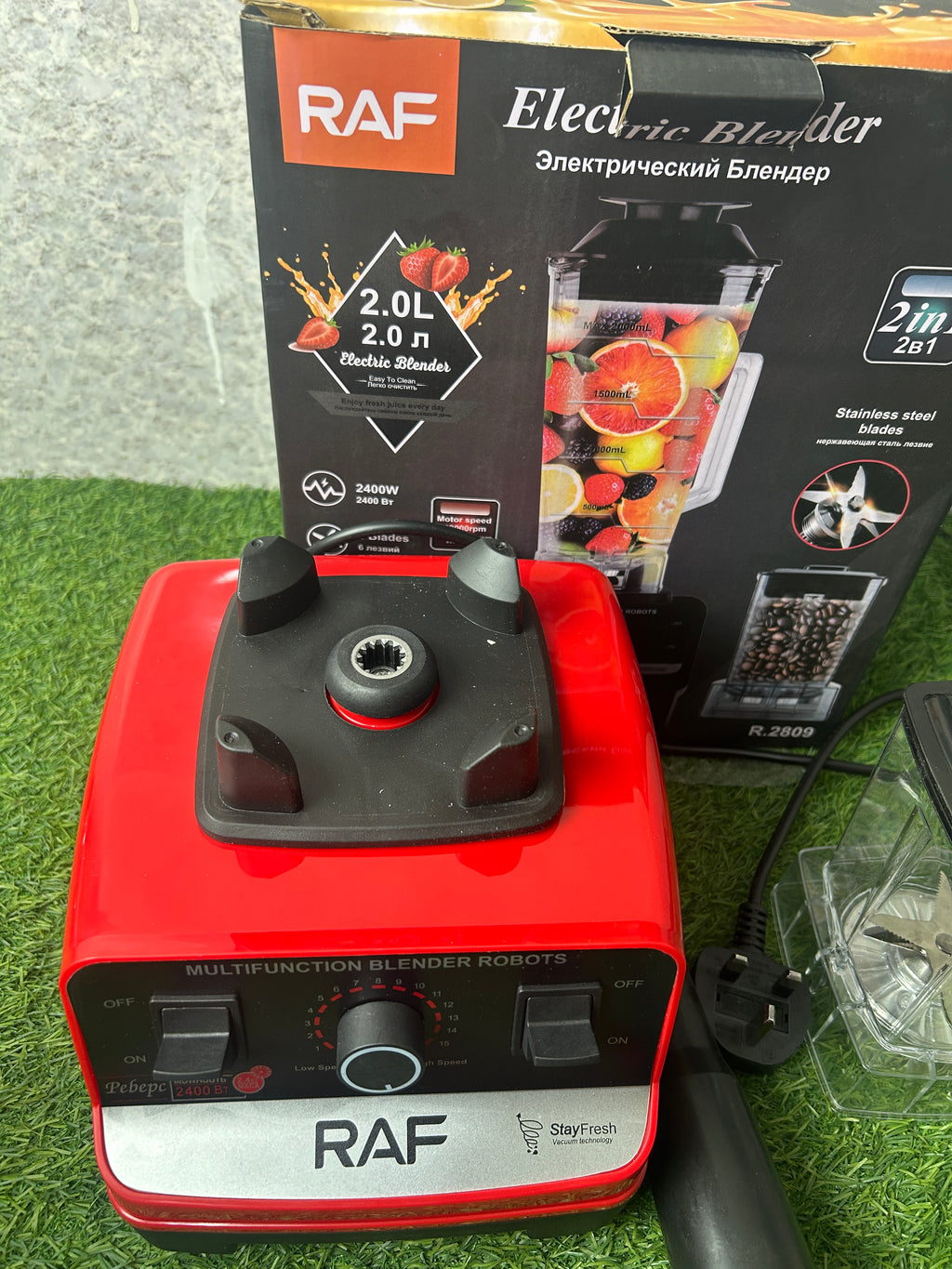 Raf 2 in 1 Blender & Grinder Model :2809