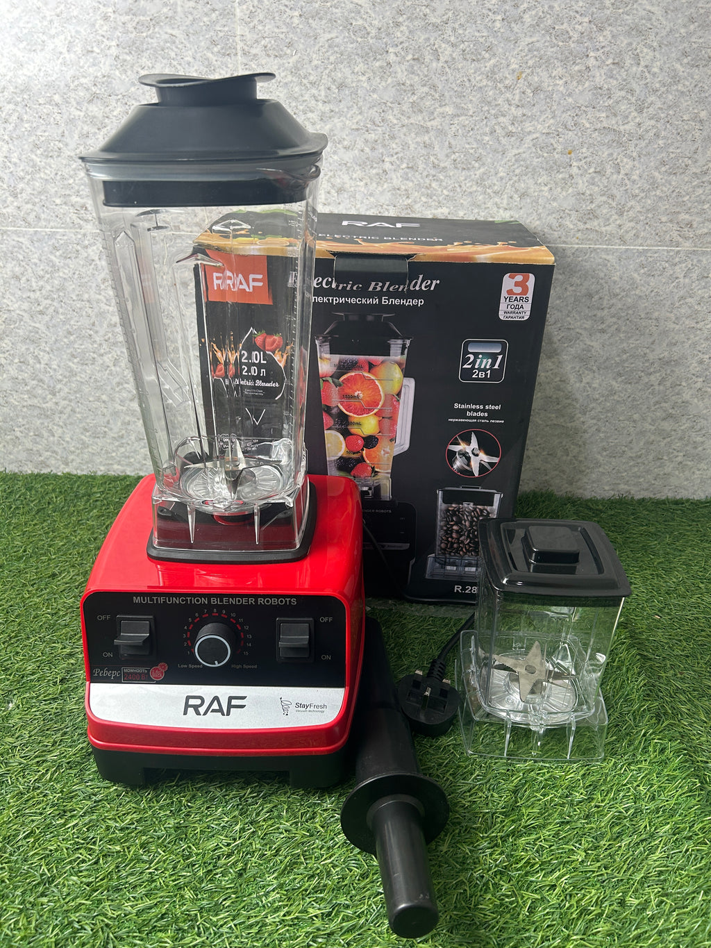 Raf 2 in 1 Blender & Grinder Model :2809