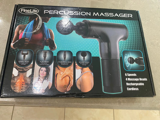 6 Speed Rechargeable Massager with 4 Heads
