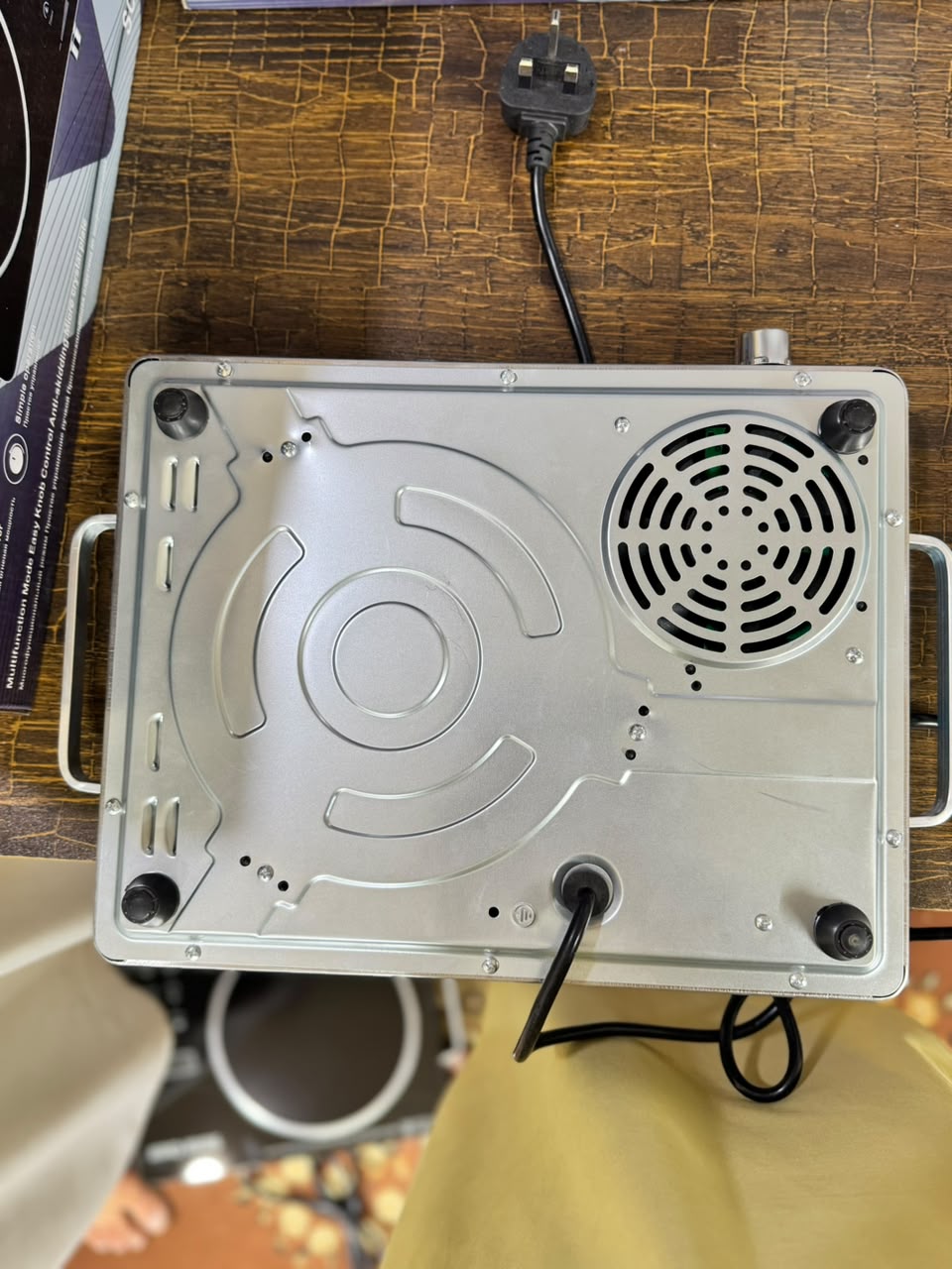 Silver Crest Electric Ceramic Hot Plate - top view