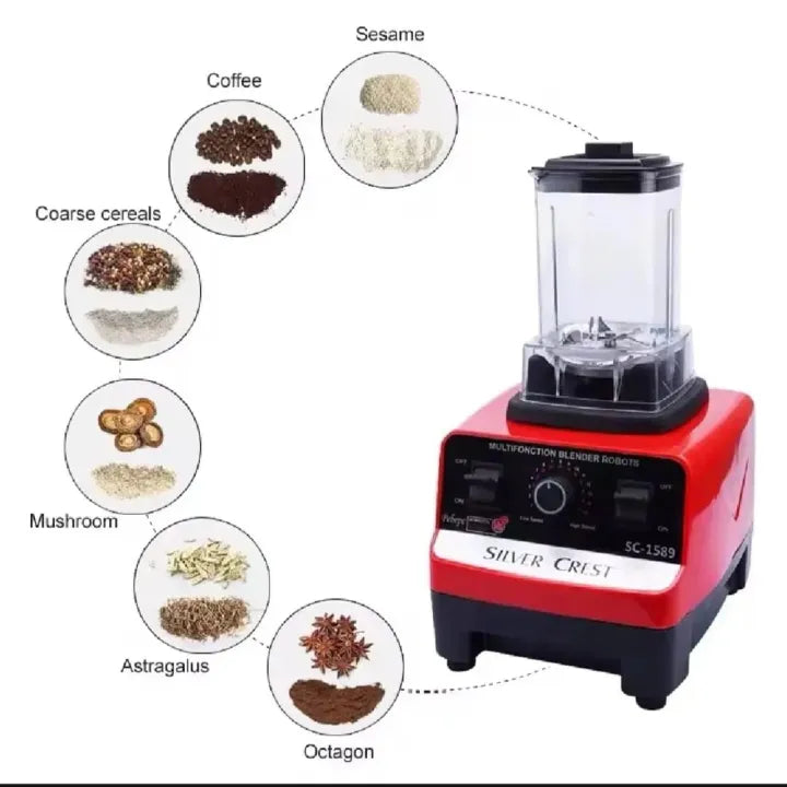 Silver Crest SC-1589 Commercial Blender control panel