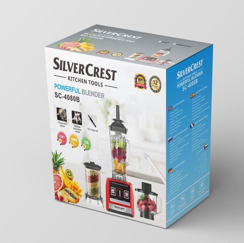 SilverCrest SC-4080B Powerful Blender 2000W - jar view