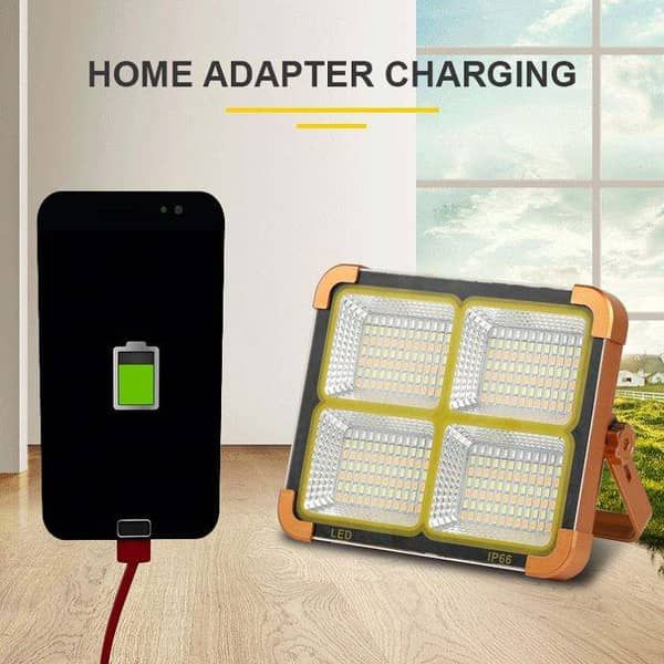 W7119-3 Solar-Powered Work Light - in use