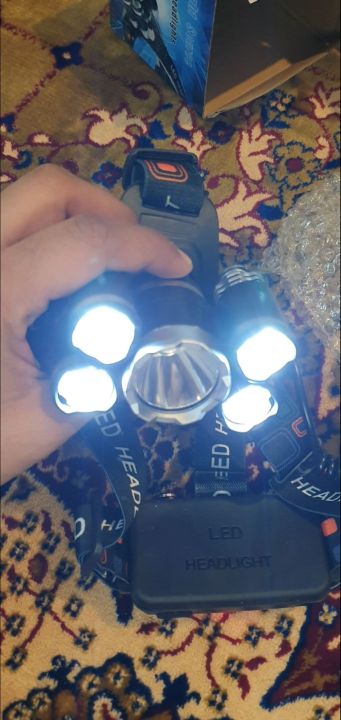 YD-959 LED Head Light Telescopic Zoom - side view
